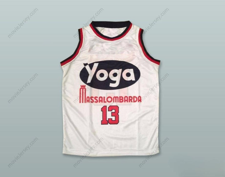 CUSTOM ANY Name Number LEON DOUGLAS 13 FORTITUDO BOLOGNA WHITE BASKETBALL JERSEY Top Stitched S-6XL