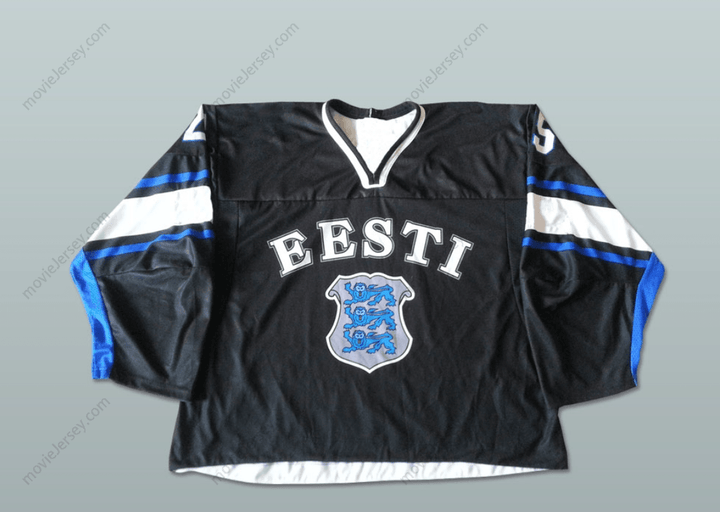 Custom Any Name Number ROLAND BUGAJ 25 ESTONIA HOCKEY JERSEY Top Stitched S-6XL