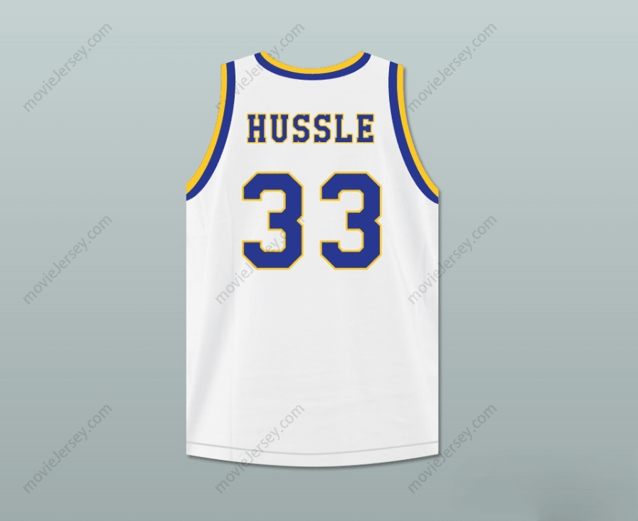 CUSTOM ANY Name Number NIPSEY HUSSLE 33 CRENSHAW HIGH SCHOOL WHITE BASKETBALL JERSEY Top Stitched S-6XL