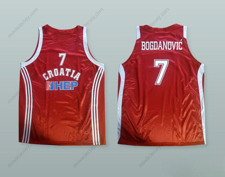 CUSTOM ANY Name Number BOJAN BOGDANOVIC 7 CROATIA BASKETBALL JERSEY Top Stitched S-6XL