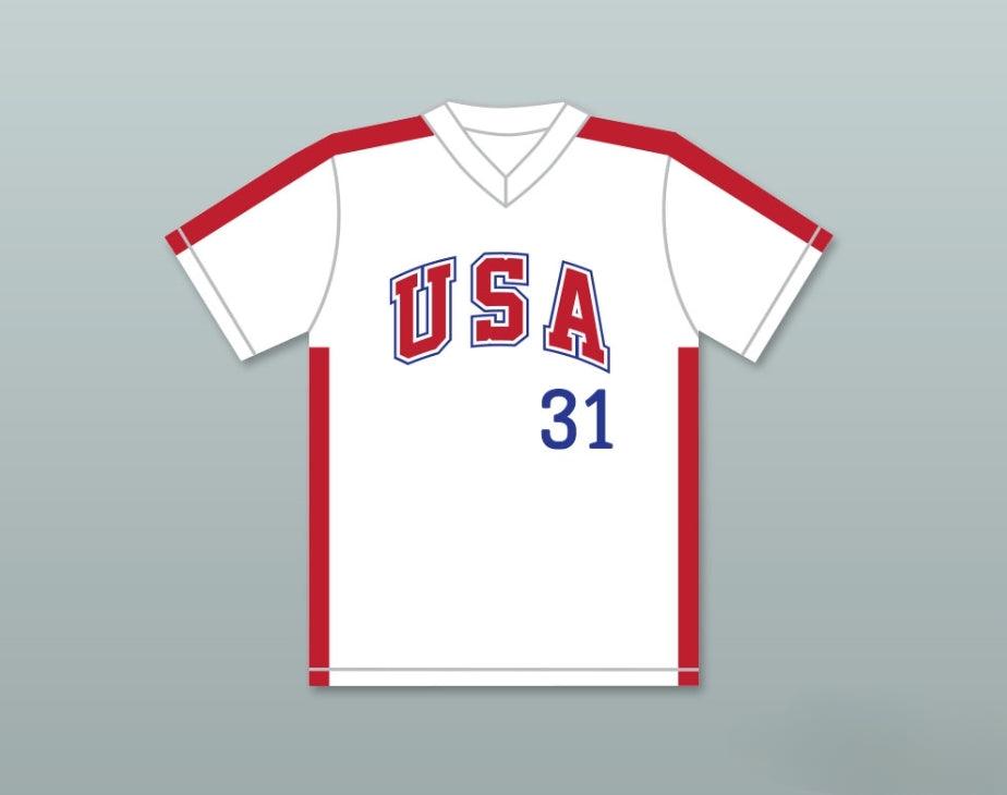 Custom Any Name Number PAT PACILLO 31 1984 USA TEAM WHITE BASEBALL JERSEY Top Stitched S-6XL