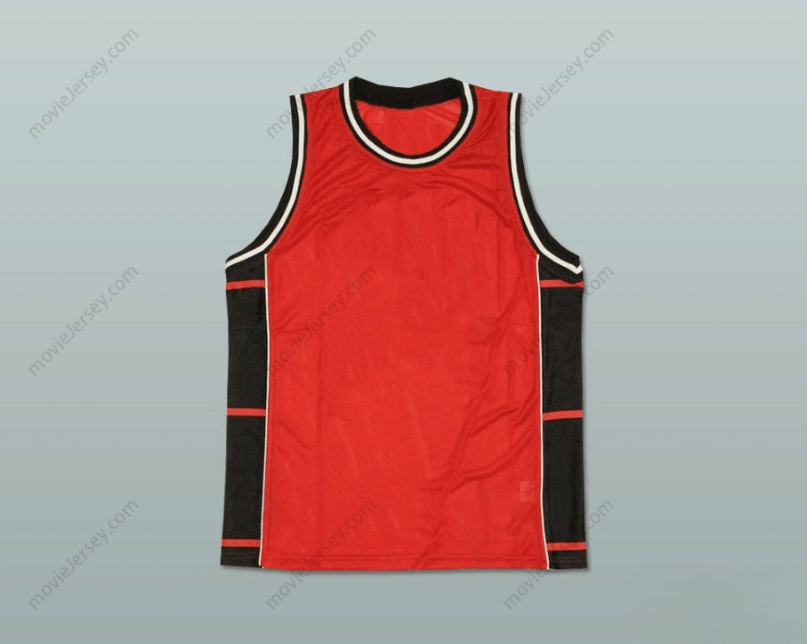CUSTOM ANY Name Number PLAIN BASKETBALL JERSEY RED-BLACK-WHITE Top Stitched S-6XL