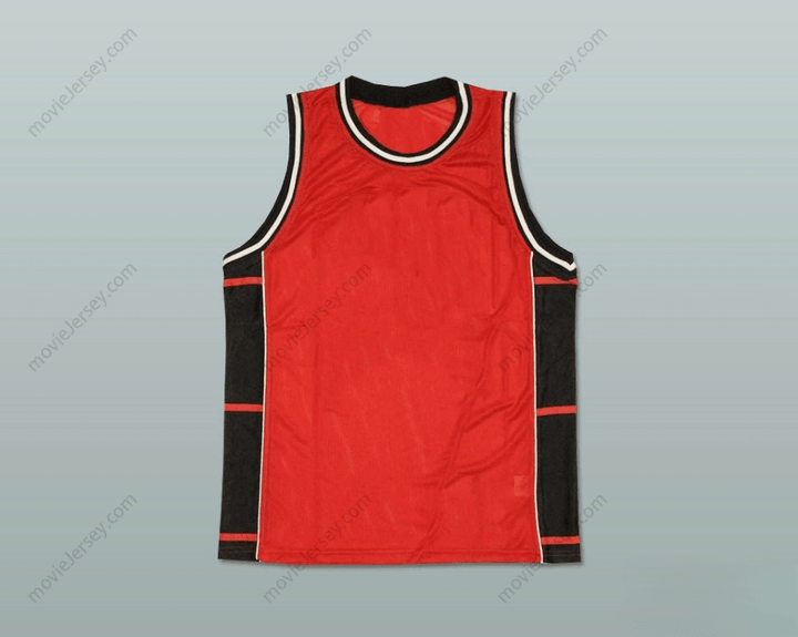 CUSTOM ANY Name Number PLAIN BASKETBALL JERSEY RED-BLACK-WHITE Top Stitched S-6XL