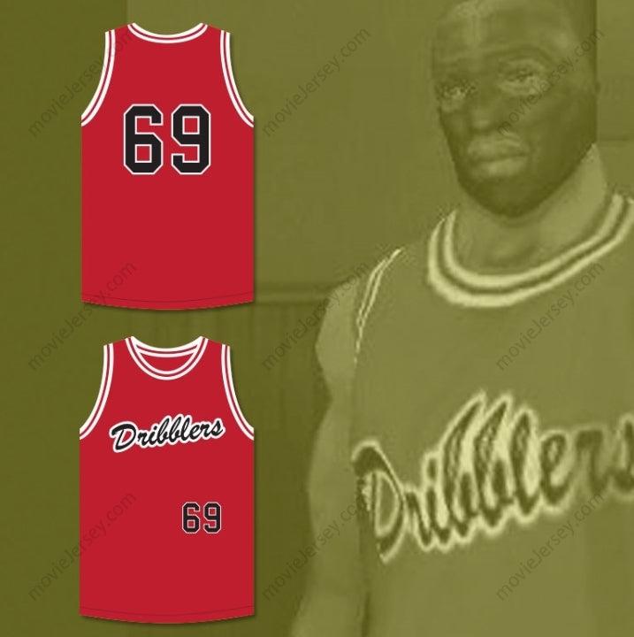 CUSTOM ANY Name Number DRIBBLERS 69 RED BASKETBALL JERSEY Top Stitched S-6XL