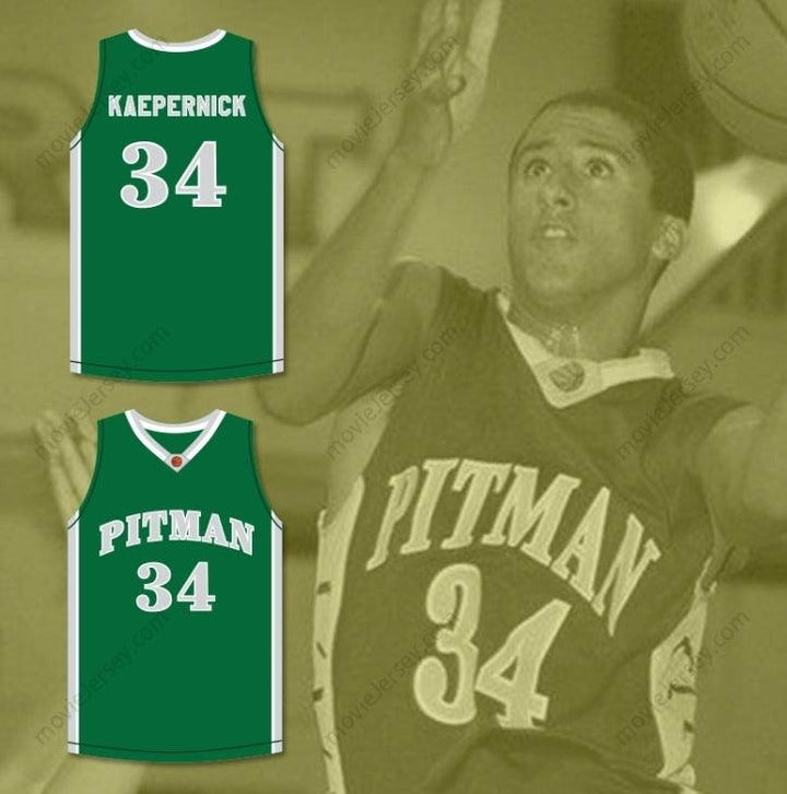 CUSTOM ANY Name Number COLIN KAEPERNICK 34 JOHN H. PITMAN HIGH SCHOOL PRIDE GREEN BASKETBALL JERSEY 2 Top Stitched S-6XL