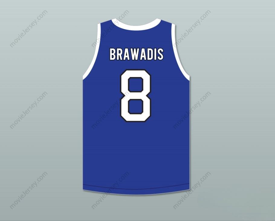 CUSTOM ANY Name Number BRAWADIS 8 ACE FAMILY CHARITY BLUE BASKETBALL JERSEY Top Stitched S-6XL