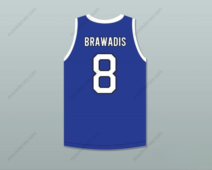 CUSTOM ANY Name Number BRAWADIS 8 ACE FAMILY CHARITY BLUE BASKETBALL JERSEY Top Stitched S-6XL