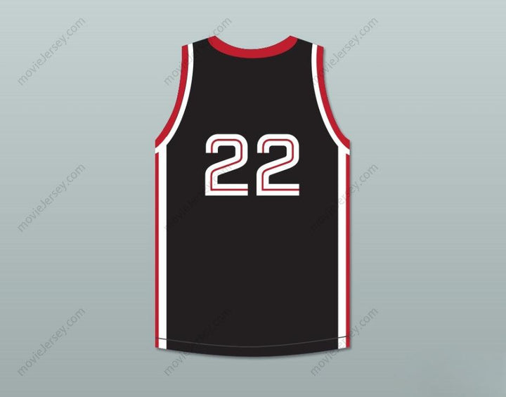 CUSTOM ANY Name Number KAWHI LEONARD 22 MARTIN LUTHER KING HIGH SCHOOL  BLACK BASKETBALL JERSEY 11 Top Stitched S-6XL