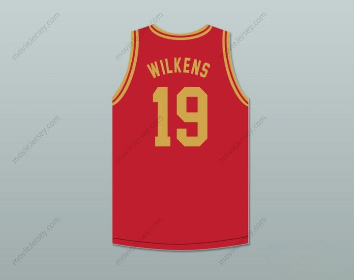CUSTOM ANY Name Number LENNY WILKENS 19 BOYS HIGH SCHOOL BROOKLYN RED BASKETBALL JERSEY Top Stitched S-6XL