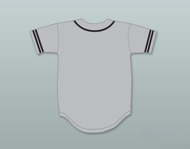 Custom Any Name Number MALCOLM X GRAY BASEBALL JERSEY Top Stitched S-6XL