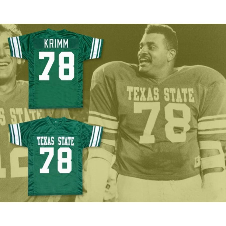 CUSTOM ANY Name Number SINBAD ANDRE KRIMM 78 TEXAS STATE FIGHTIN' ARMADILLOS Football Jersey Top Stitched S-6XL