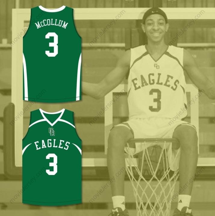 CUSTOM ANY Name Number CJ MCCOLLUM 3 GLENOAK HIGH SCHOOL GREEN BASKETBALL JERSEY Top Stitched S-6XL