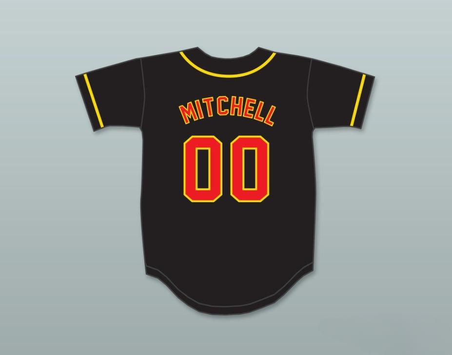 Custom Any Name Number KEL MITCHELL 00 ALL THAT BUTTON DOWN BLACK BASEBALL JERSEY 1 Top Stitched S-6XL
