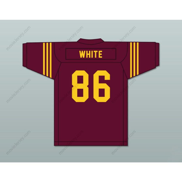 CUSTOM ANY Name Number REGGIE WHITE 86 HOWARD SCHOOL OF ACADEMICS AND TECHNOLOGY HUSTLIN TIGERS MAROON FOOTBALL JERSEY Top Stitched S-6XL