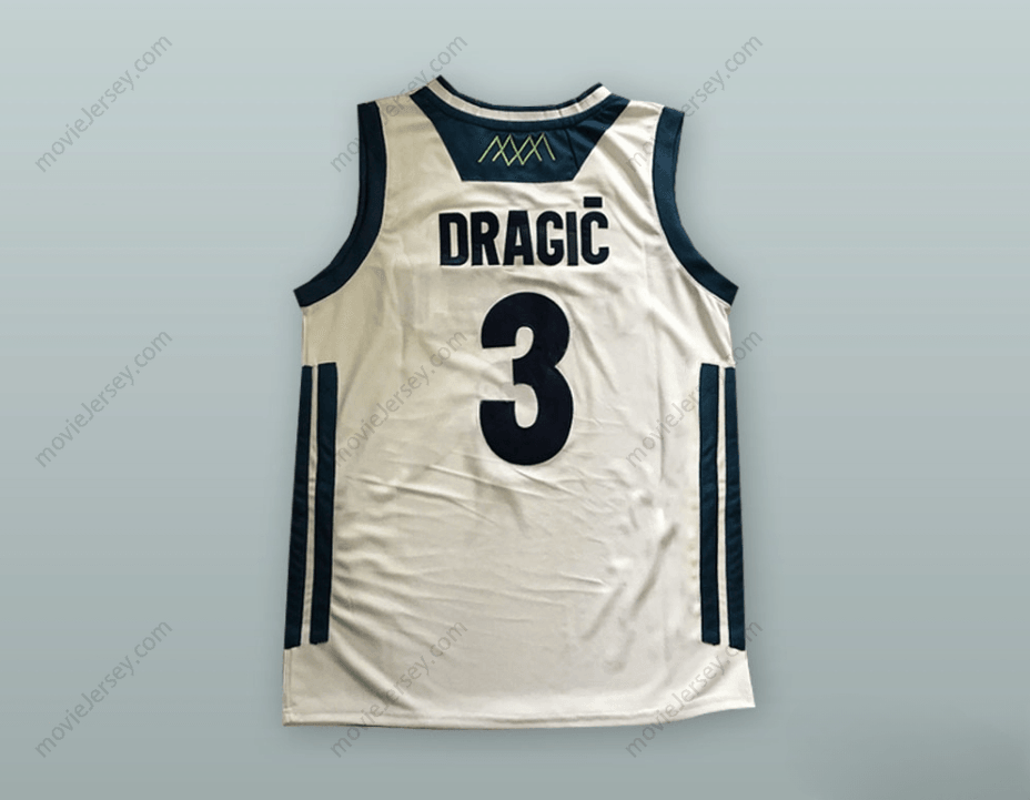 CUSTOM ANY Name Number GORAN DRAGIC 3 SLOVENIJA NATIONAL TEAM WHITE BASKETBALL JERSEY Top Stitched S-6XL