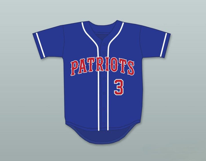 Custom Any Name Number JOSH HADER 3 OLD MILL HIGH SCHOOL PATRIOTS BLUE BASEBALL JERSEY 2 Top Stitched S-6XL