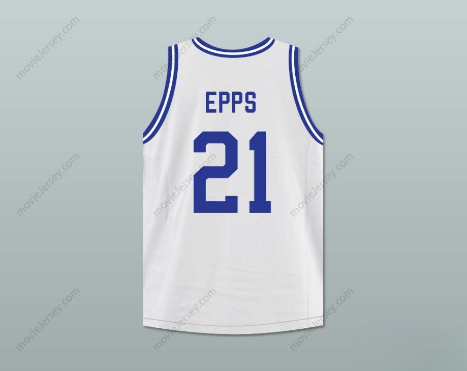 CUSTOM ANY Name Number RAPPER TAUHEED EPPS 2 CHAINZ 21 NORTH CLAYTON HIGH SCHOOL EAGLES WHITE BASKETBALL JERSEY Top Stitched S-6XL