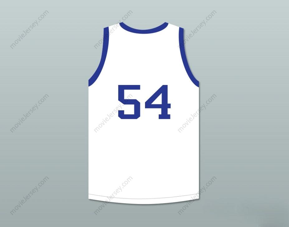CUSTOM ANY Name Number CLYDE DREXLER 54 STERLING HIGH SCHOOL RAIDERS WHITE BASKETBALL JERSEY 1 Top Stitched S-6XL