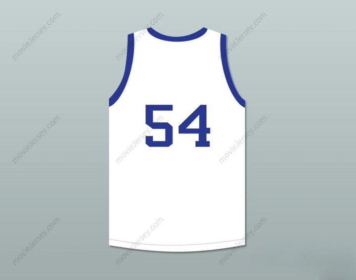 CUSTOM ANY Name Number CLYDE DREXLER 54 STERLING HIGH SCHOOL RAIDERS WHITE BASKETBALL JERSEY 1 Top Stitched S-6XL