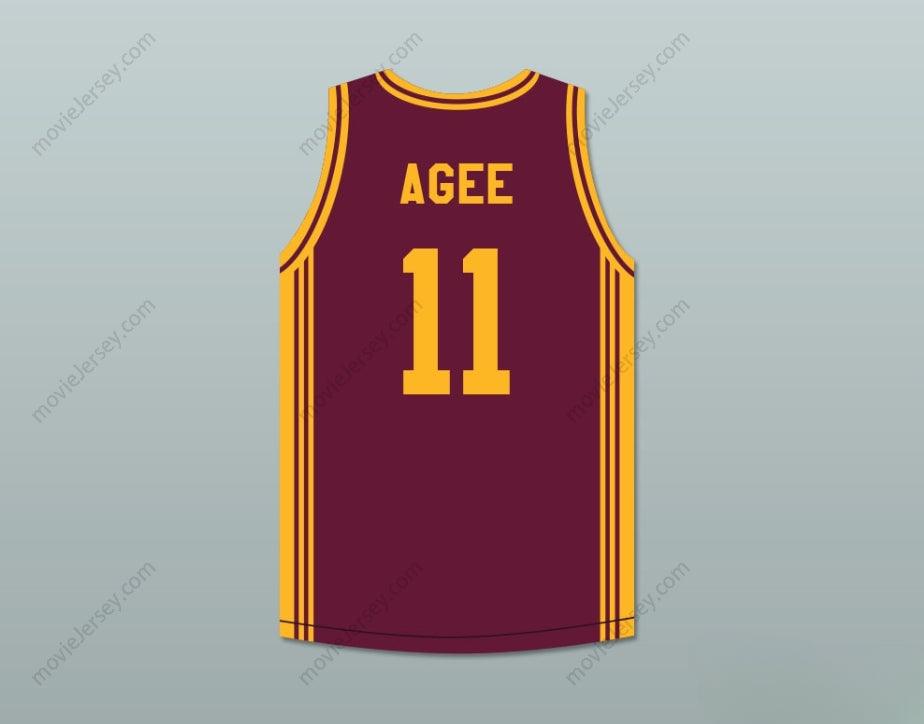 CUSTOM ANY Name Number  ARTHUR AGEE 11 JOHN MARSHALL METROPOLITAN HIGH SCHOOL COMMANDOS MAROON BASKETBALL JERSEY 1 Top Stitched S-6XL