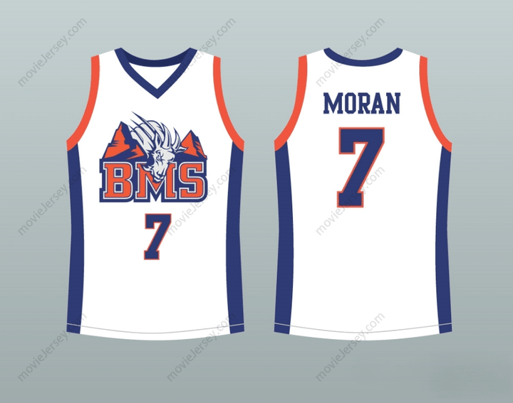 CUSTOM ANY Name Number ALEX MORAN 7 BLUE MOUNTAIN STATE GOATS BASKETBALL JERSEY STITCH SEWN Top Stitched S-6XL