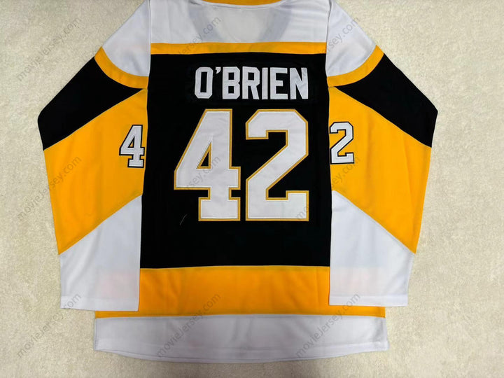 Custom Any Name Number BINGHAMTON BROOME DUSTERS JIM O'BRIEN 42 HOCKEY JERSEY Top Stitched S-6XL