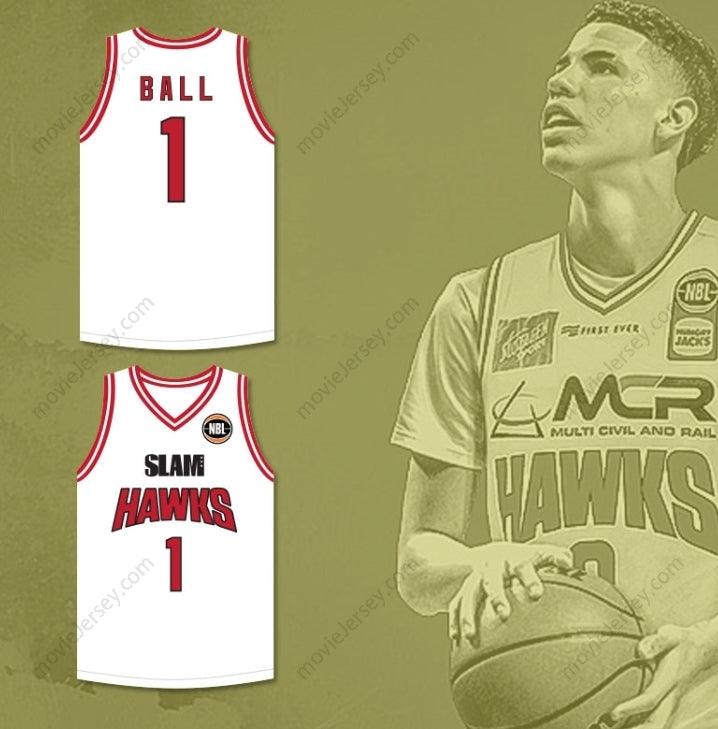 CUSTOM ANY Name Number LAMELO BALL 1 ILLAWARRA   WHITE BASKETBALL JERSEY 1 Top Stitched S-6XL