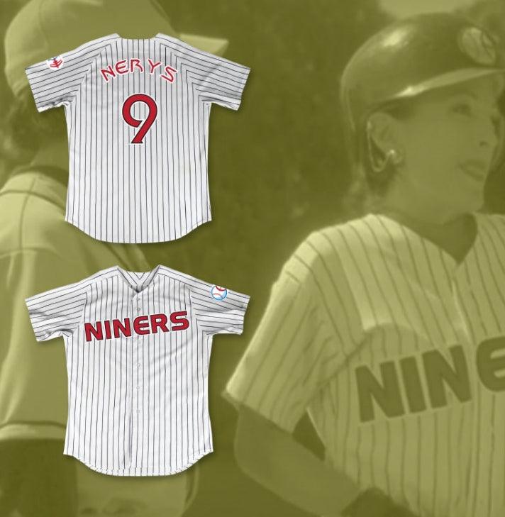 Custom Any Name Number KIRA NERYS 9 DEEP SPACE NINERS WHITE PINSTRIPED BASEBALL JERSEY Top Stitched S-6XL
