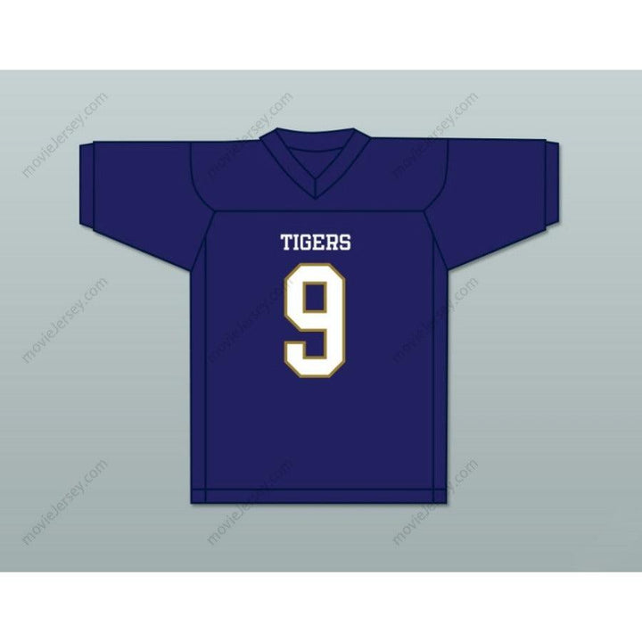 CUSTOM ANY Name TIGERS KENNETH WALKER III 9 ARLINGTON HIGH SCHOOL NAVY BLUE Football Jersey Top Stitched S-6XL