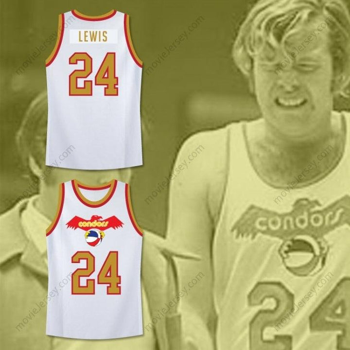 CUSTOM ANY Name Number  MIKE LEWIS 24 OLD SCHOOL BASKETBALL JERSEY STITCH SEWN NEW Top Stitched S-6XL