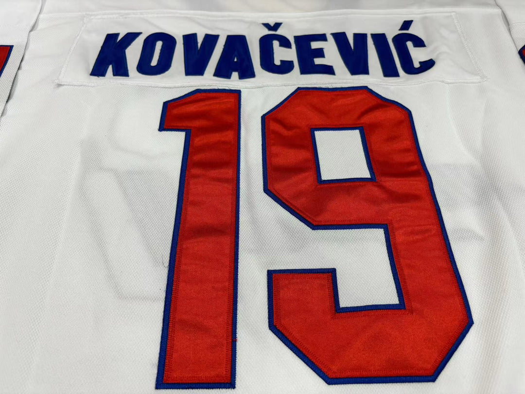 Custom Any Name Number MARKO KOVACEVIC 19 YUGOSLAVIA INTERNATIONAL HOCKEY JERSEY Top Stitched S-6XL