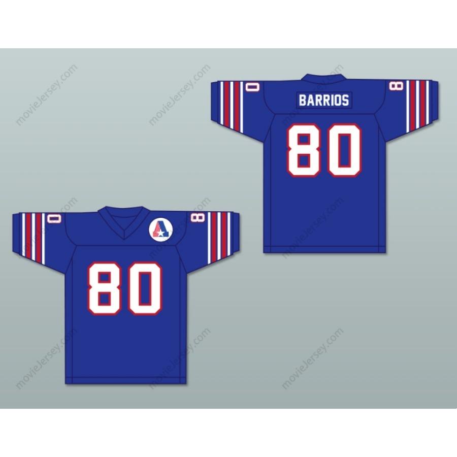 CUSTOM ANY Name Number 1974 WFL STEVE BARRIOS 80 BIRMINGHAM AMERICANS ROAD Football Jersey Top Stitched S-6XL