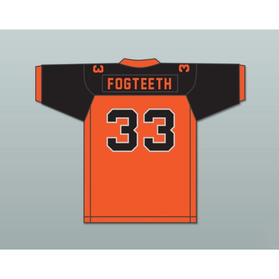 CUSTOM ANY Name BLACK/ORANGE ORC FOGTEETH 33 Football Jersey Stitched S-6XL