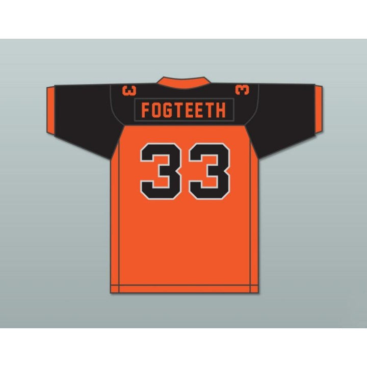 CUSTOM ANY Name BLACK/ORANGE ORC FOGTEETH 33 Football Jersey Stitched S-6XL