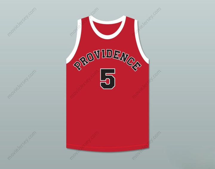 CUSTOM ANY Name Number KENNY SAILORS 5 PROVIDENCE STEAMROLLERS RED BASKETBALL JERSEY 1 Top Stitched S-6XL