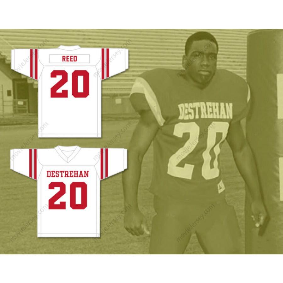 CUSTOM ANY Name Number ED REED 20 DESTREHAN HIGH SCHOOL FIGHTING WILDCATS FOOTBALL JERSEY Top Stitched S-6XL
