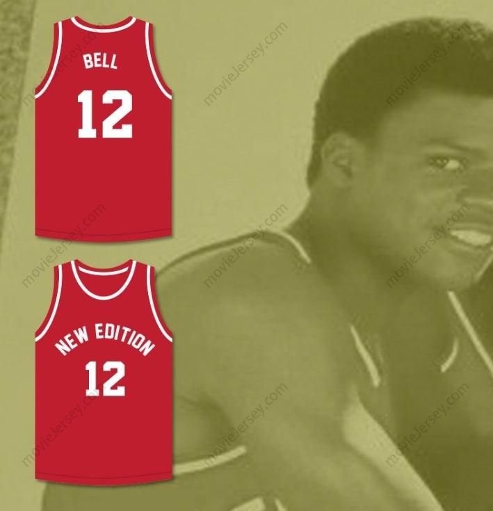 CUSTOM ANY Name Number RICKY BELL 12 NEW EDITION RED BASKETBALL JERSEY Top Stitched S-6XL
