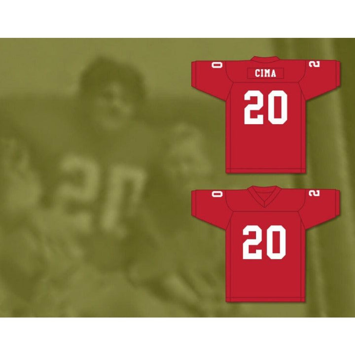 CUSTOM ANY Name Number GREG CIMA 20 WEST HIGH SCHOOL FOOTBALL JERSEY WINDRUNNER Top Stitched S-6XL