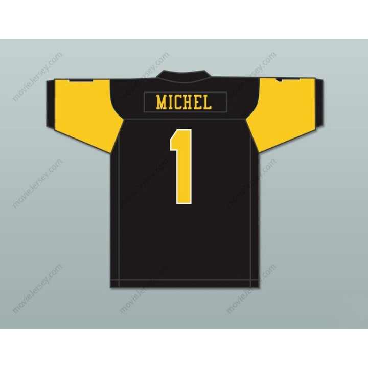 CUSTOM ANY Name Number SONY MICHEL 1 AMERICAN HERITAGE SCHOOL PATRIOTS Football Jersey Top Stitched S-6XL
