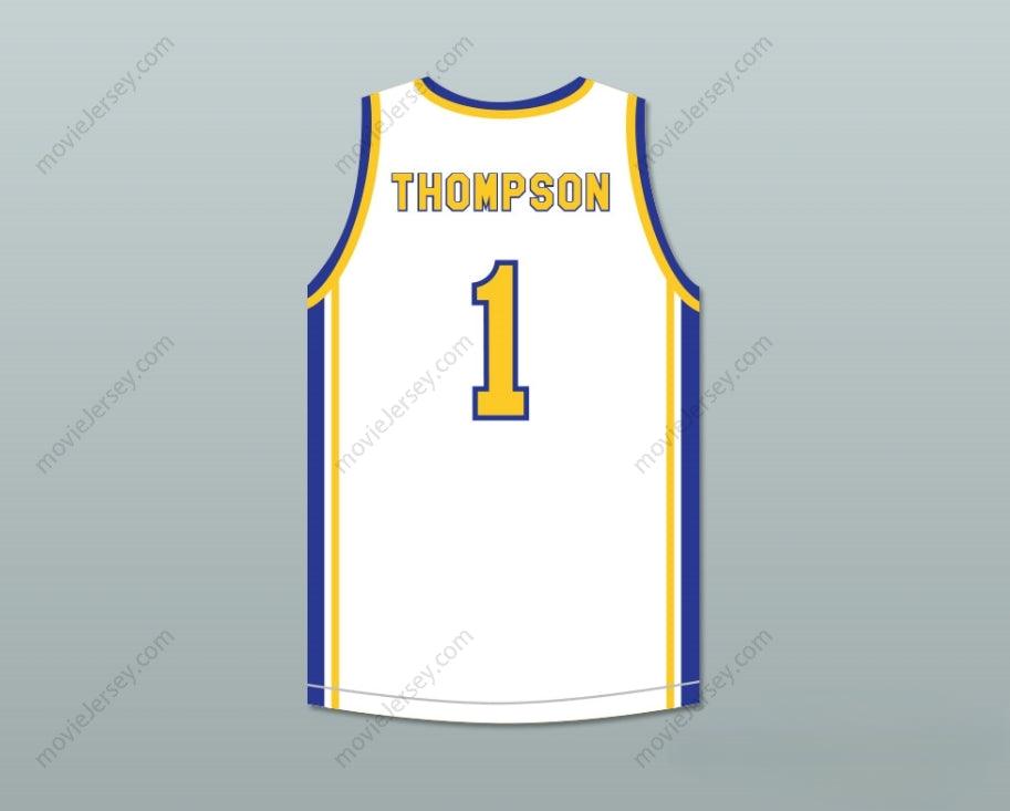 CUSTOM ANY Name Number KLAY THOMPSON 1 SANTA MARGARITA CATHOLIC HIGH SCHOOL  WHITE BASKETBALL JERSEY 2 Top Stitched S-6XL