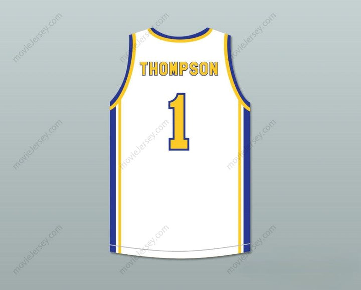 CUSTOM ANY Name Number KLAY THOMPSON 1 SANTA MARGARITA CATHOLIC HIGH SCHOOL  WHITE BASKETBALL JERSEY 2 Top Stitched S-6XL