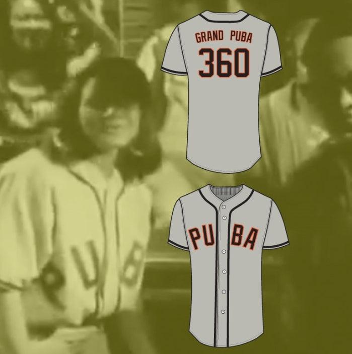 Custom Any Name Number GRAND PUBA 360 BASEBALL JERSEY STITCH SEWN NEW Top Stitched S-6XL