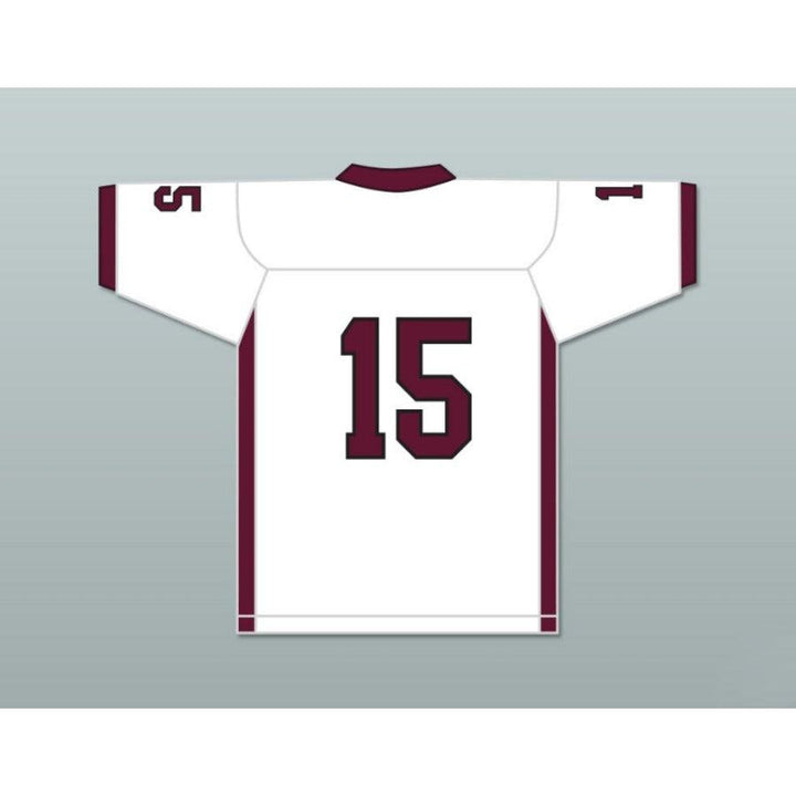 CUSTOM ANY Name Number WHITE PLAYER 15 BRISTOL CENTRAL RAMS MAROON Football Jersey Top Stitched S-6XL