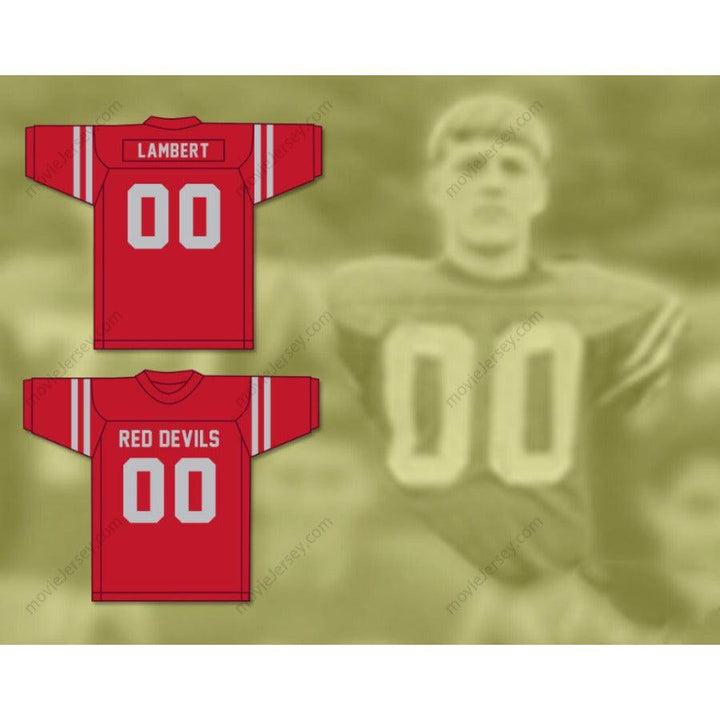 CUSTOM ANY Name Number JACK LAMBERT 00 CRESTWOOD HIGH SCHOOL RED DEVILS RED FOOTBALL JERSEY Top Stitched S-6XL