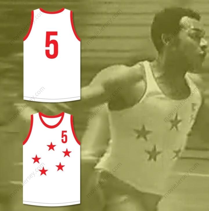 CUSTOM ANY Name Number FRED MORGAN 5 WHITE BASKETBALL JERSEY THE NEW BLACK EMANUELLE Top Stitched S-6XL