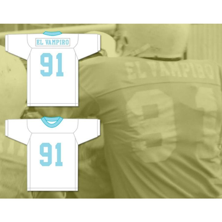 CUSTOM ANY Name Number EL VAMPIRO 91 SANTA MARTHA PERROS LIGHT Football Jersey Top Stitched S-6XL