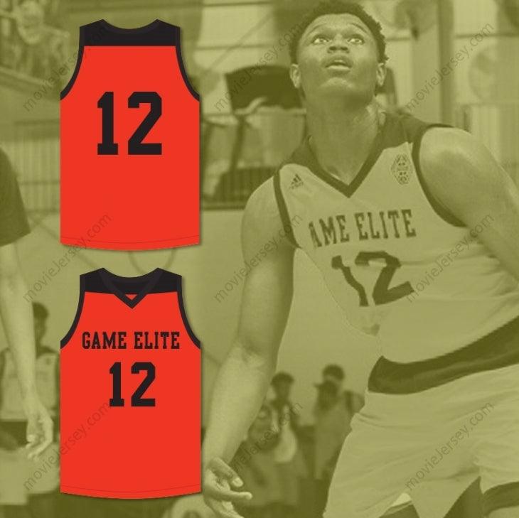 CUSTOM ANY Name Number ZION WILLIAMSON 12 GAME ELITE ORANGE BASKETBALL JERSEY 1 Top Stitched S-6XL