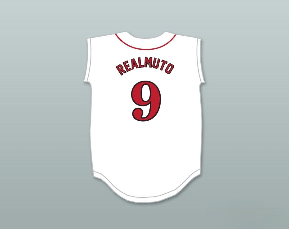 Custom Any Name Number JT REALMUTO 9 CARL ALBERT HIGH SCHOOL  WHITE BASEBALL JERSEY 2 Top Stitched S-6XL