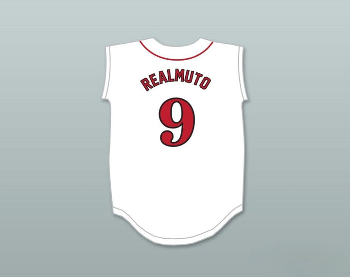Custom Any Name Number JT REALMUTO 9 CARL ALBERT HIGH SCHOOL  WHITE BASEBALL JERSEY 2 Top Stitched S-6XL