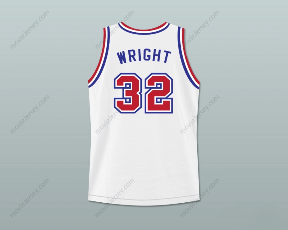 CUSTOM ANY Name Number MONICA WRIGHT 32 VIGO BASKETBALL JERSEY WITH LOVE AND BASKETBALL PATCH Top Stitched S-6XL